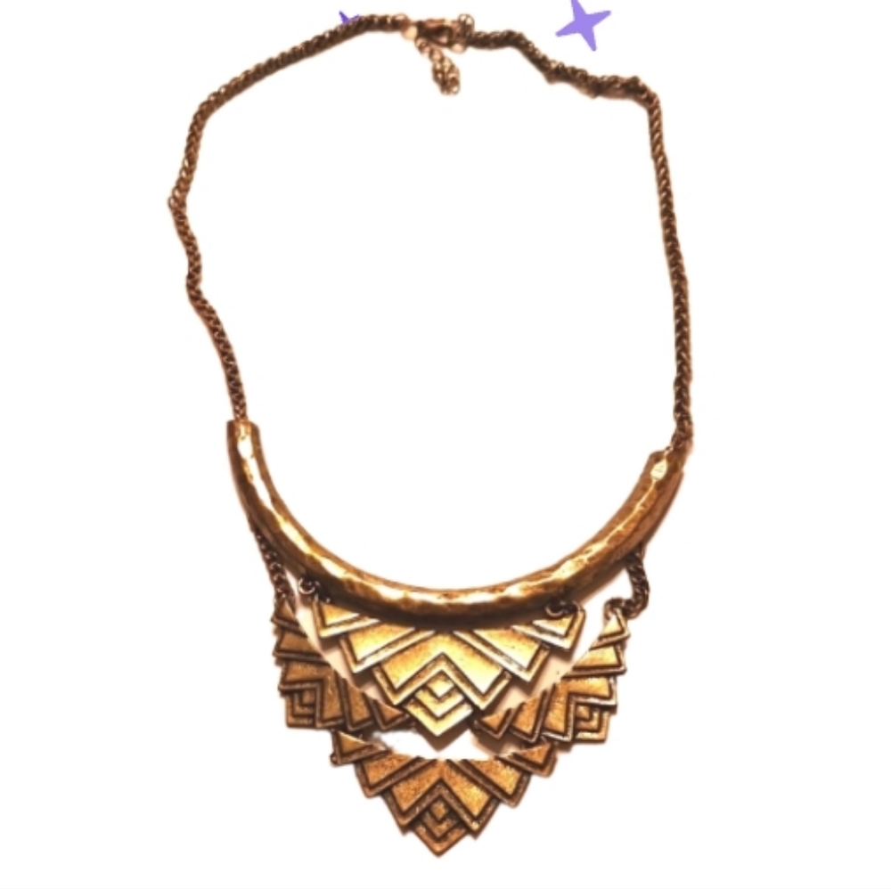 Vintage bib statement necklace